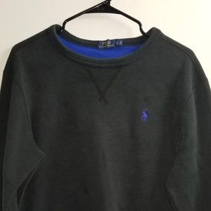 Black and blue Polo sweater